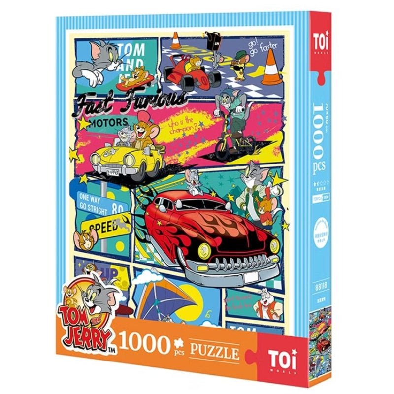 Tom and Jerry Series - Fast & Furious | TOI | 1000 Piece Puzzle | Jigsaw Puzzle - Mystery Matrix