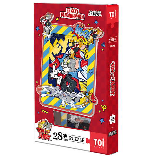 Tom & Jerry - Wow! Gentleman | TOI | Acrylic Puzzle | Puzzle with Frame - Mystery Matrix