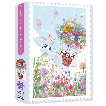 Travel in a Hot Air Balloon | TKX | 500 Piece Puzzle | Jigsaw Puzzle - Mystery Matrix