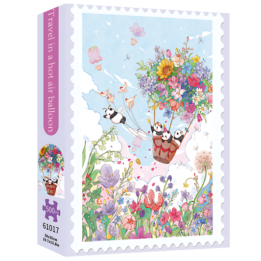 Travel in a Hot Air Balloon | TKX | 500 Piece Puzzle | Jigsaw Puzzle - Mystery Matrix