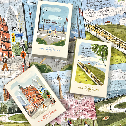Trip to Toronto | Puffinkids | 6 in 1 Mini Puzzle | Jigsaw Puzzle - Mystery Matrix