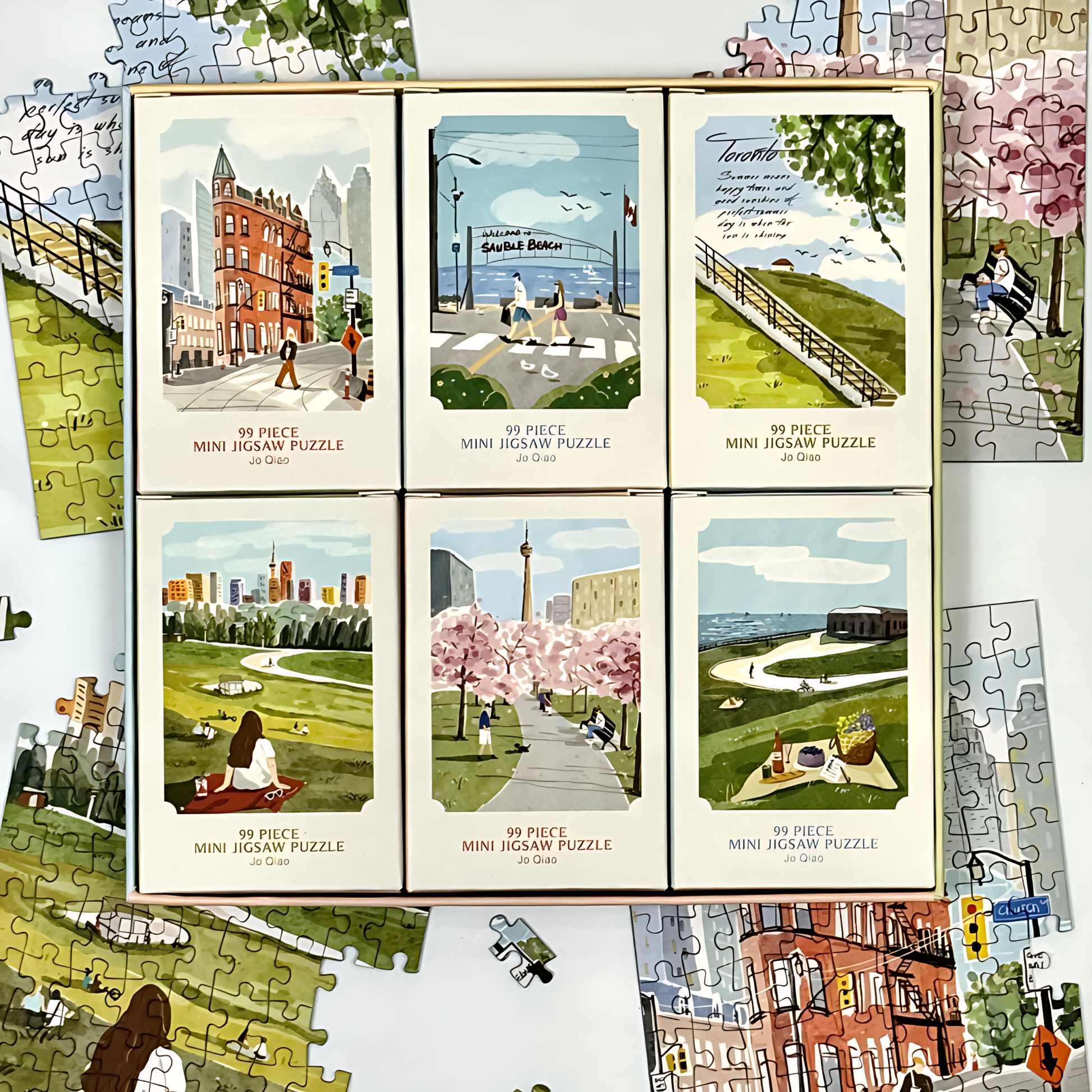 Trip to Toronto | Puffinkids | 6 in 1 Mini Puzzle | Jigsaw Puzzle - Mystery Matrix