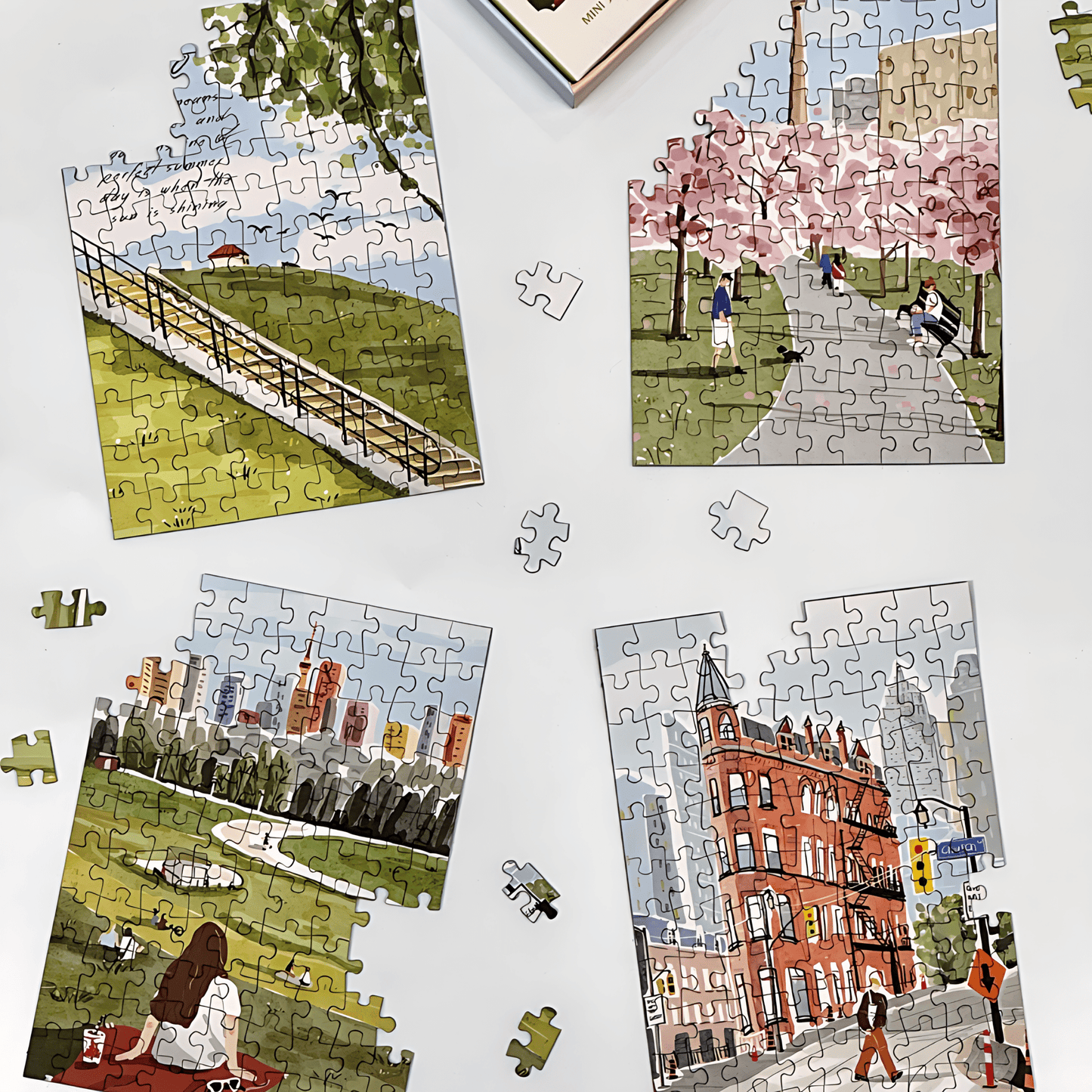 Trip to Toronto | Puffinkids | 6 in 1 Mini Puzzle | Jigsaw Puzzle - Mystery Matrix