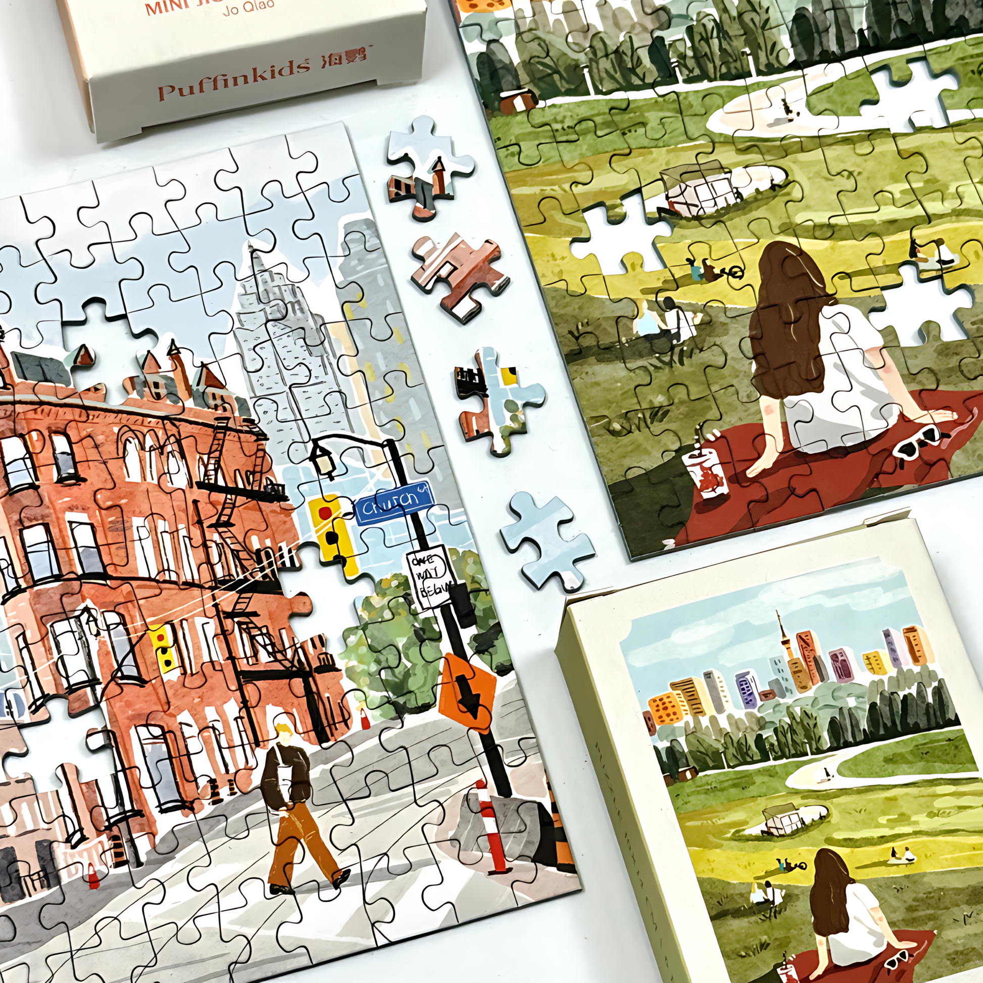 Trip to Toronto | Puffinkids | 6 in 1 Mini Puzzle | Jigsaw Puzzle - Mystery Matrix