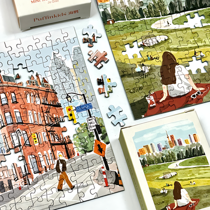 Trip to Toronto | Puffinkids | 6 in 1 Mini Puzzle | Jigsaw Puzzle - Mystery Matrix