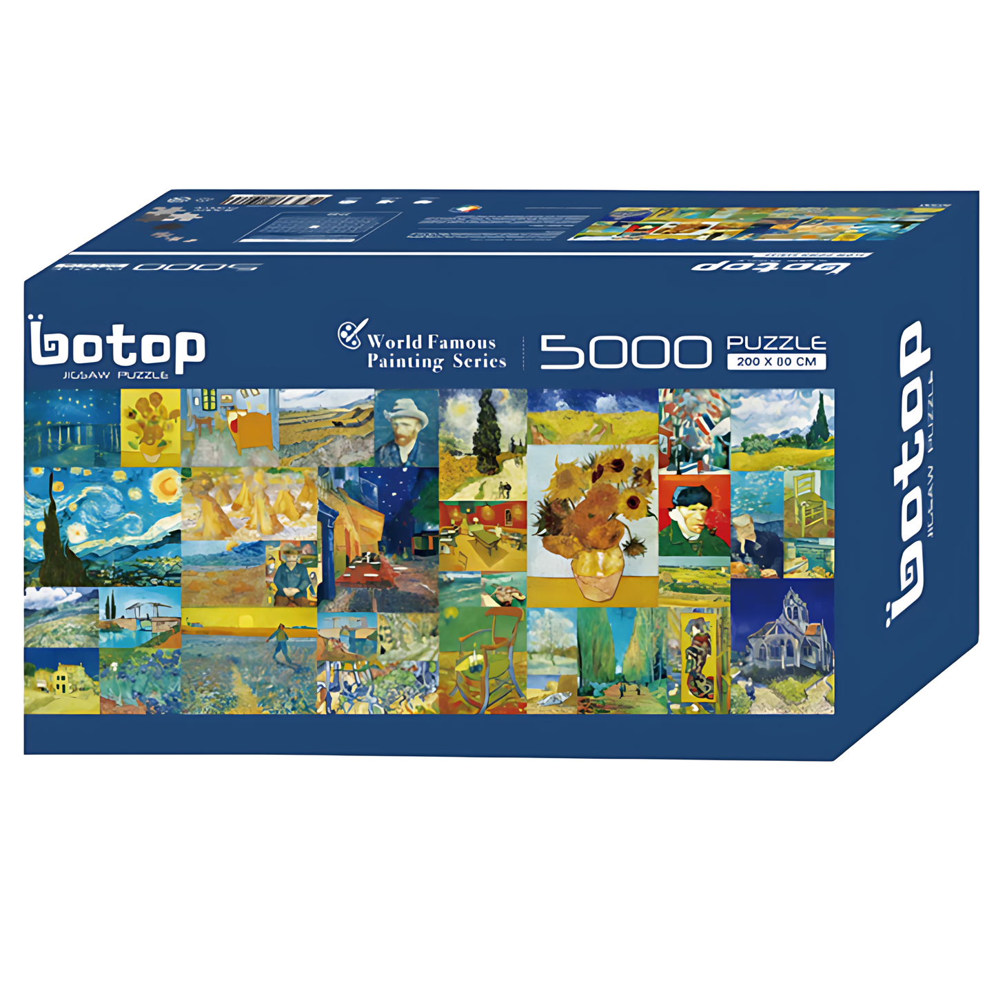 Van Gogh 38 in 1 | Botop Blackcard | 5000 Piece Puzzle | Jigsaw Puzzle - Mystery Matrix