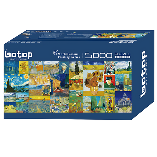 Van Gogh 38 in 1 | Botop Blackcard | 5000 Piece Puzzle | Jigsaw Puzzle - Mystery Matrix