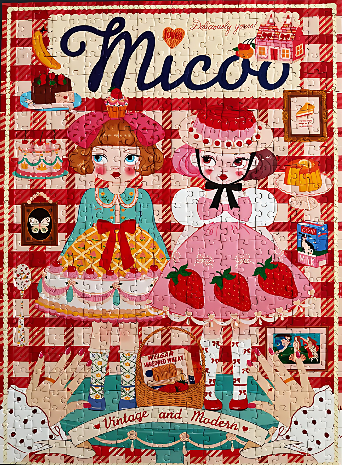 Vintage Girls | Kessing | 500 Piece Puzzle | Jigsaw Puzzle - Mystery Matrix