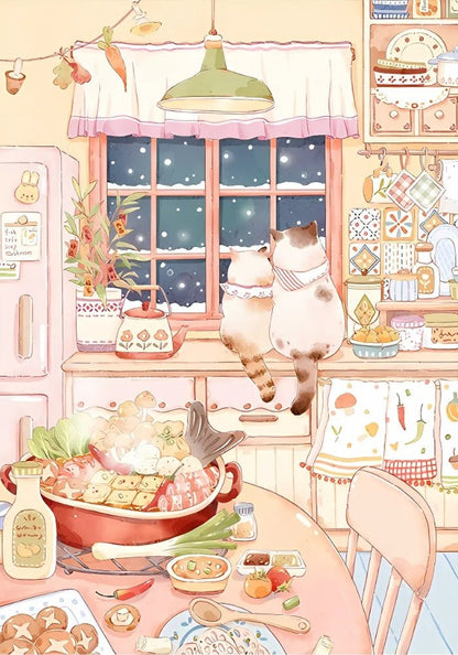 Warm Company | Gill & Lill | 1000 Piece Puzzle | Jigsaw Puzzle - Mystery Matrix