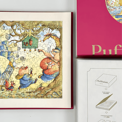 Wedding Storybook | Puffinkids | 6 in 1 Mini Puzzle Book Set | Jigsaw Puzzle - Mystery Matrix