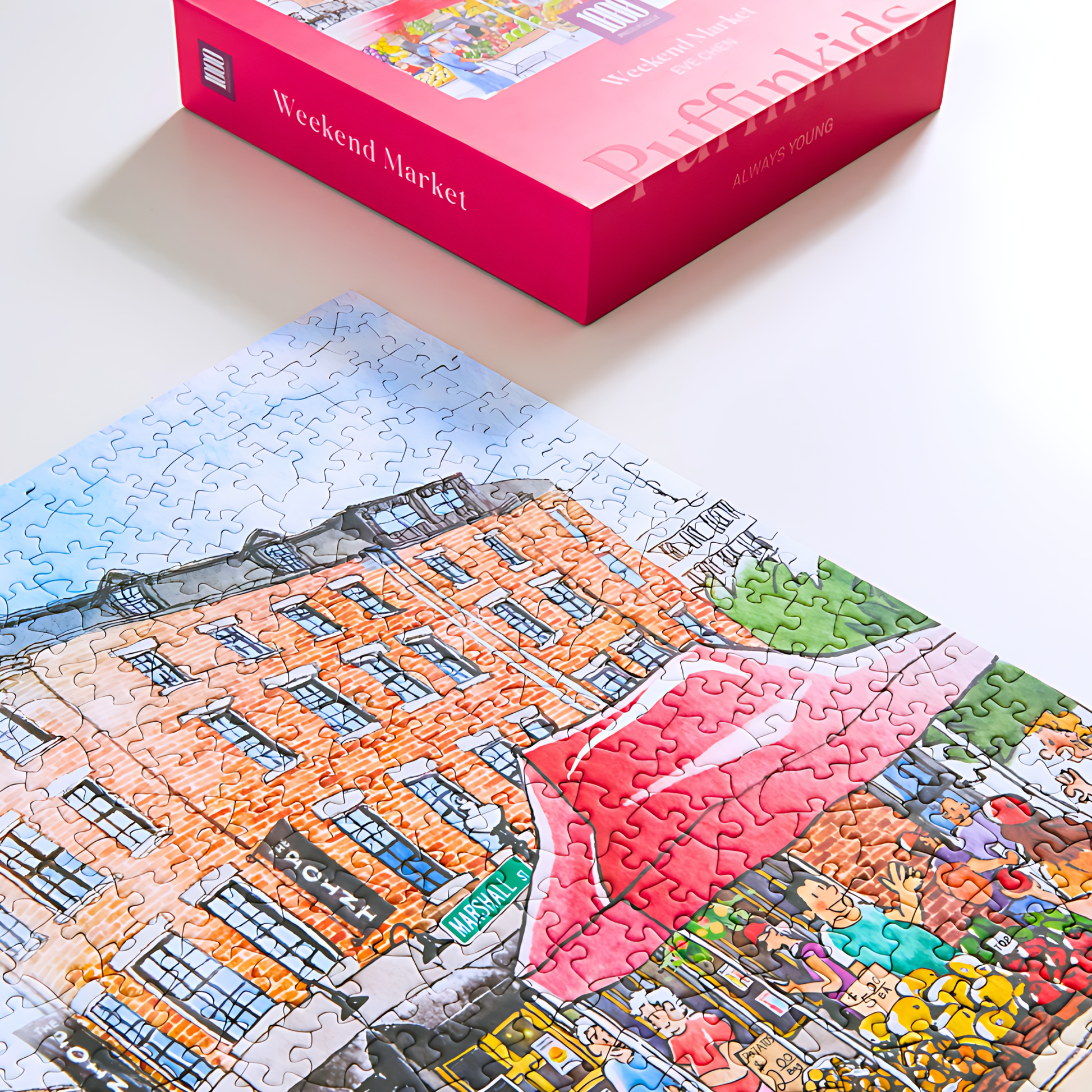 Weekend Market | Puffinkids | 1000 Piece Puzzle | Jigsaw Puzzle - Mystery Matrix