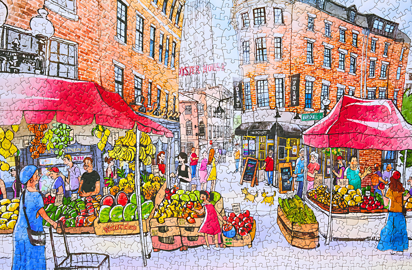 Weekend Market | Puffinkids | 1000 Piece Puzzle | Jigsaw Puzzle - Mystery Matrix