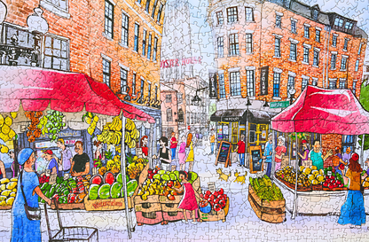 Weekend Market | Puffinkids | 1000 Piece Puzzle | Jigsaw Puzzle - Mystery Matrix