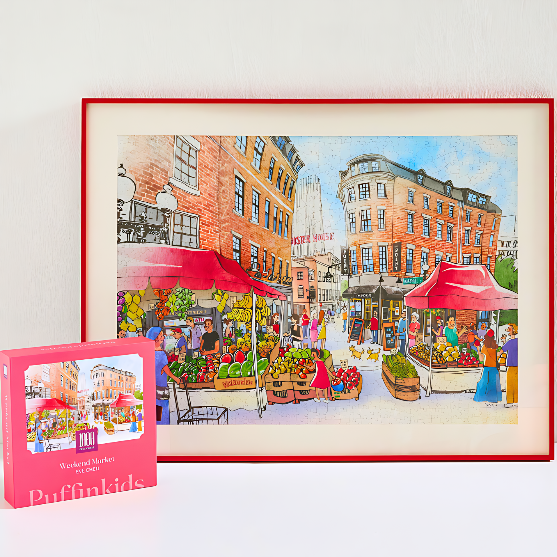 Weekend Market | Puffinkids | 1000 Piece Puzzle | Jigsaw Puzzle - Mystery Matrix