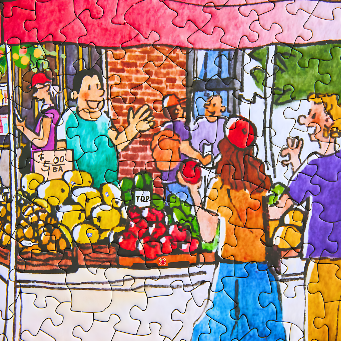 Weekend Market | Puffinkids | 1000 Piece Puzzle | Jigsaw Puzzle - Mystery Matrix