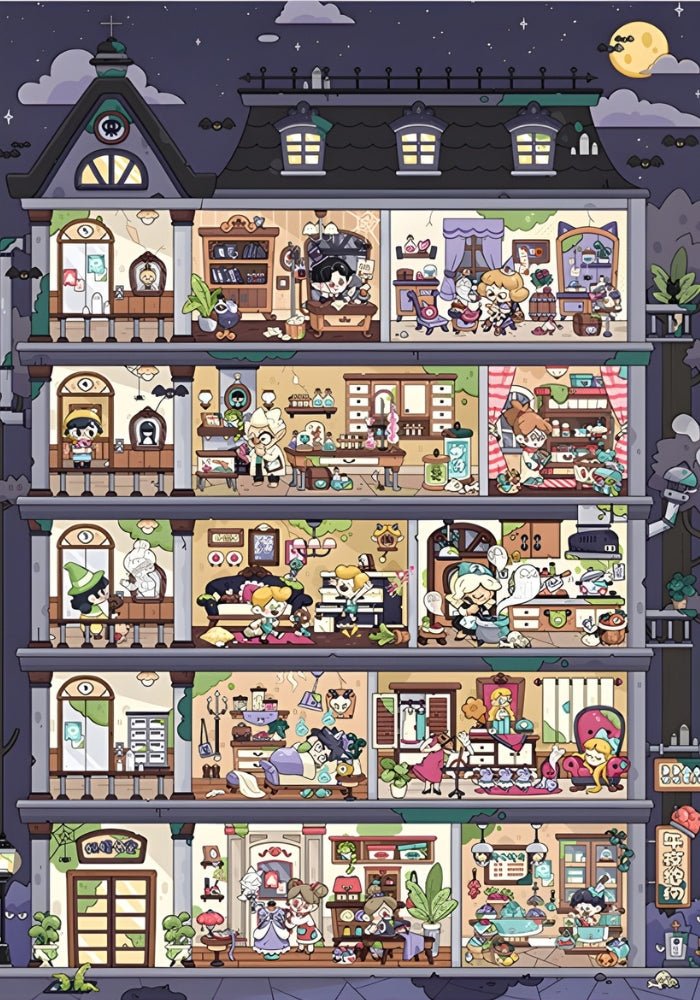 Weird Apartment | Gill & Lill | 1000 Piece Puzzle | Jigsaw Puzzle - Mystery Matrix