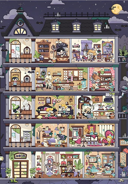 Weird Apartment | Gill & Lill | 1000 Piece Puzzle | Jigsaw Puzzle - Mystery Matrix