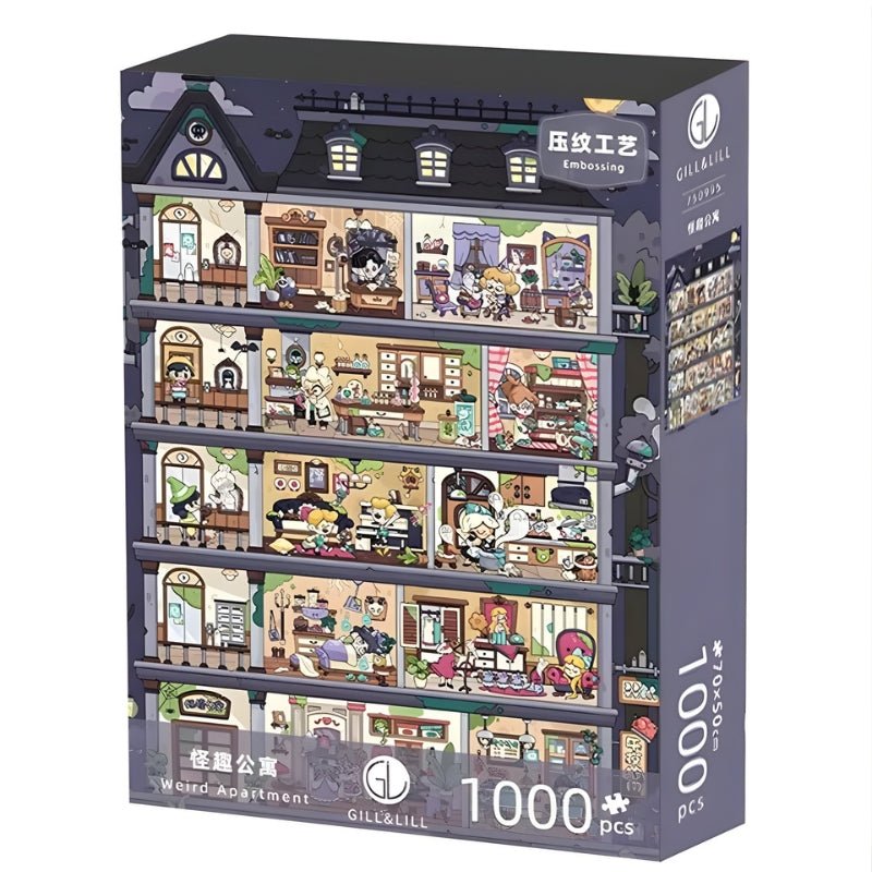 Weird Apartment | Gill & Lill | 1000 Piece Puzzle | Jigsaw Puzzle - Mystery Matrix