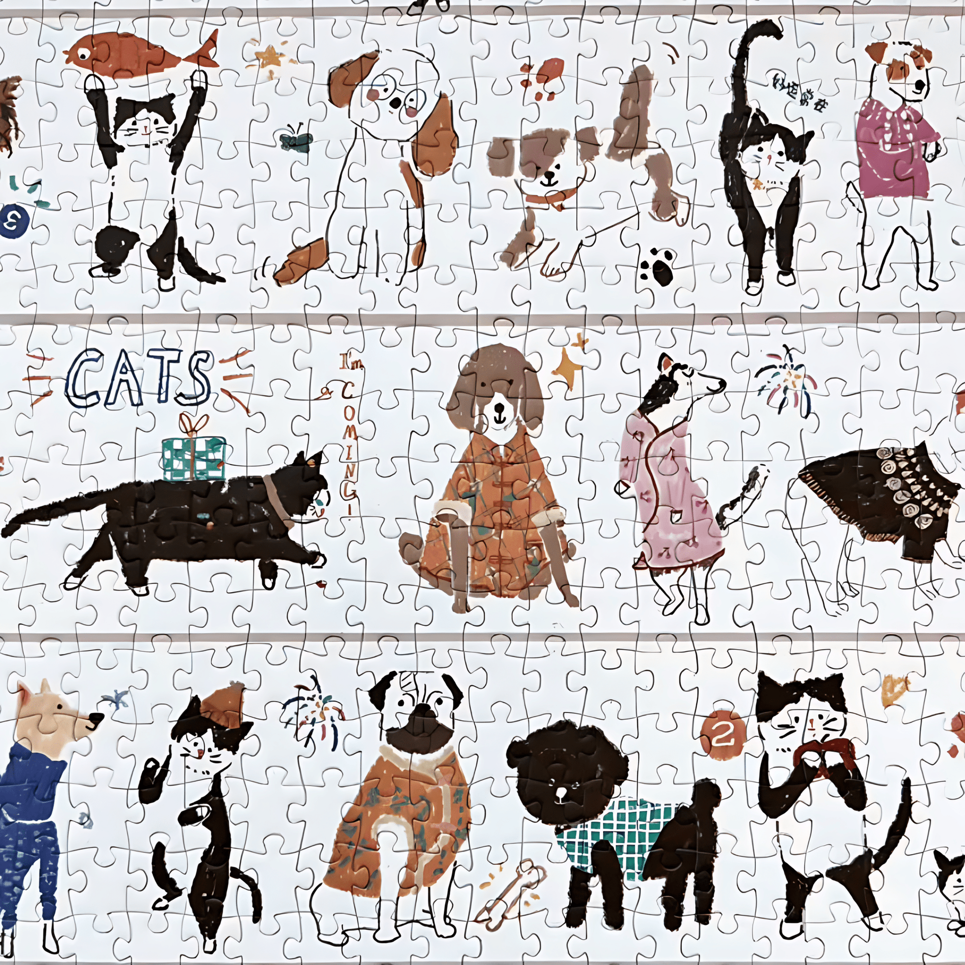 Woof Meow | Botop Fusion | 1000 Piece Puzzle | Jigsaw Puzzle - Mystery Matrix