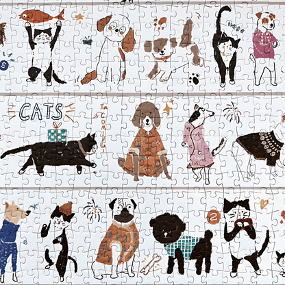 Woof Meow | Botop Fusion | 1000 Piece Puzzle | Jigsaw Puzzle - Mystery Matrix