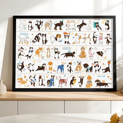 Woof Meow | Botop Fusion | 1000 Piece Puzzle | Jigsaw Puzzle - Mystery Matrix