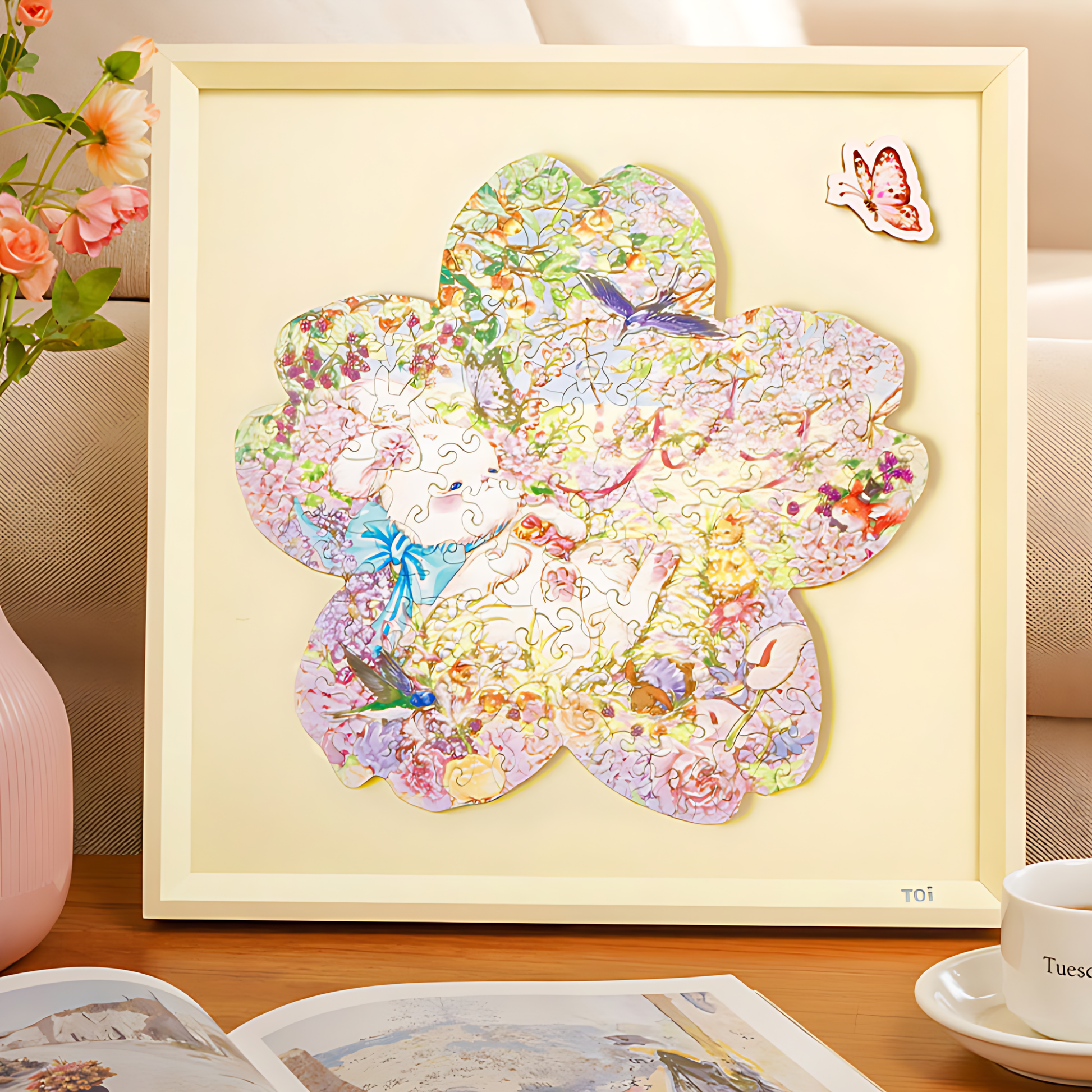 Woven Dream | TOI | Irregular Puzzle Piece | Wooden Puzzle with Frame - Mystery Matrix