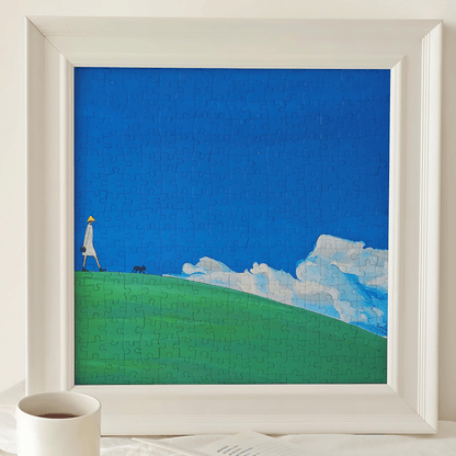 Yun Zhong San Bu (Walking Among the Clouds) | Seren Art | 324 Piece Puzzle | Jigsaw Puzzle - Mystery Matrix